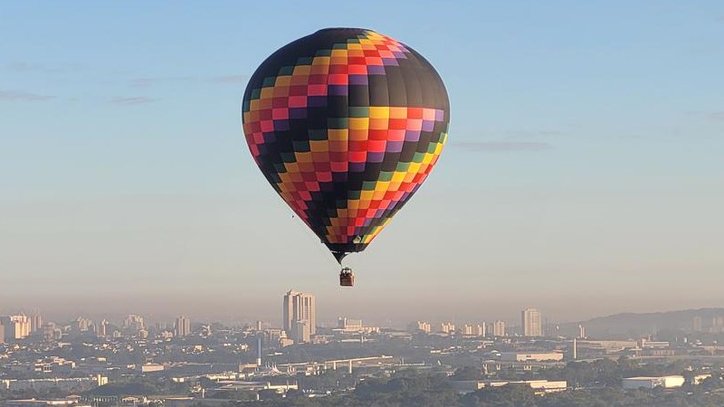 Sobrevoando Ribeirão de Balão